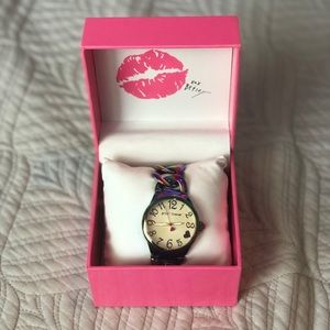 Halo graphic  Betsey Johnson watch